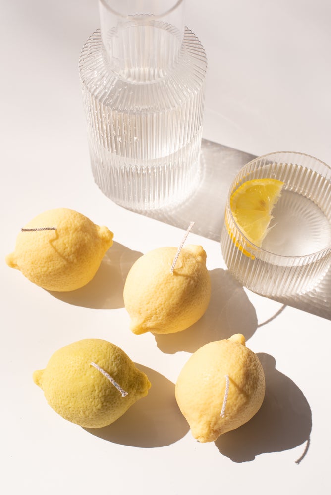 Bougie de soja citron/lime, infusée à la citronnelle