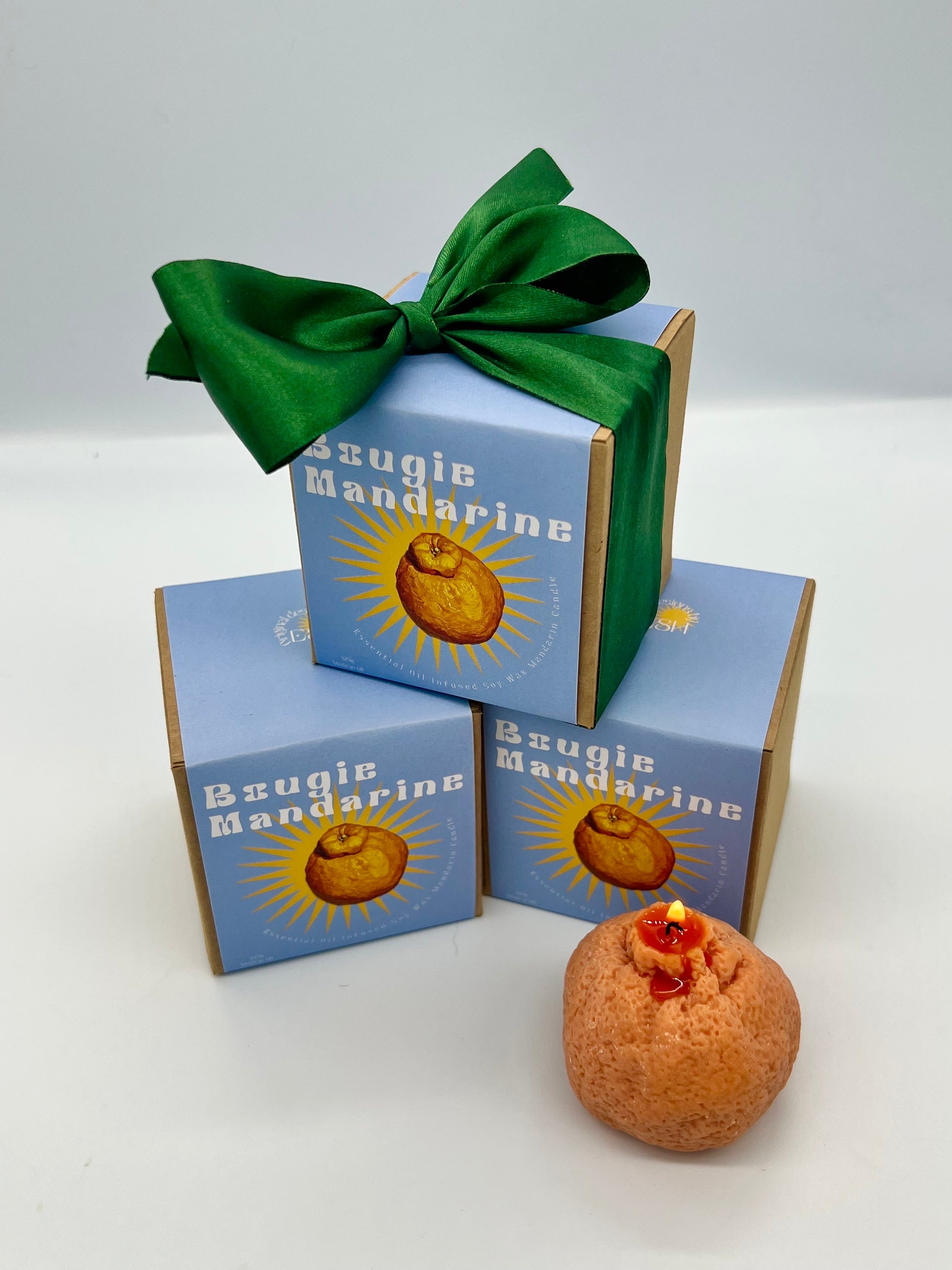 Bougie Mandarine, infusée à la Mandarine