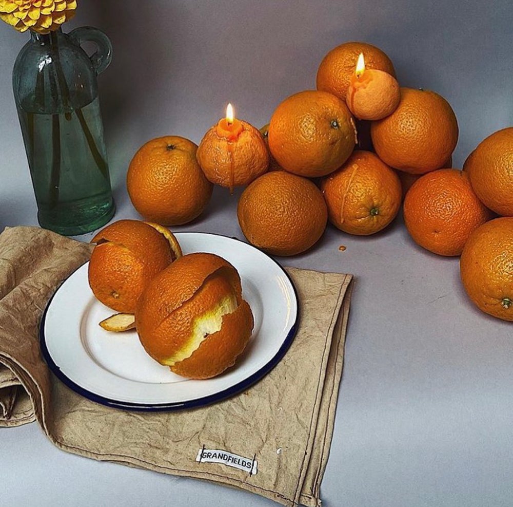 Mandarin Orange Candle, infused with Tangerine